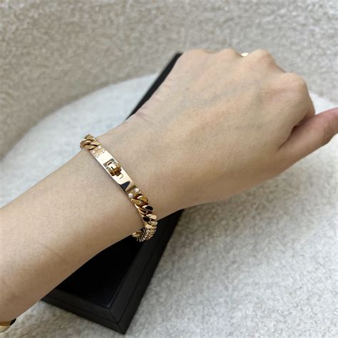 kelly gourmette bracelet 18k.